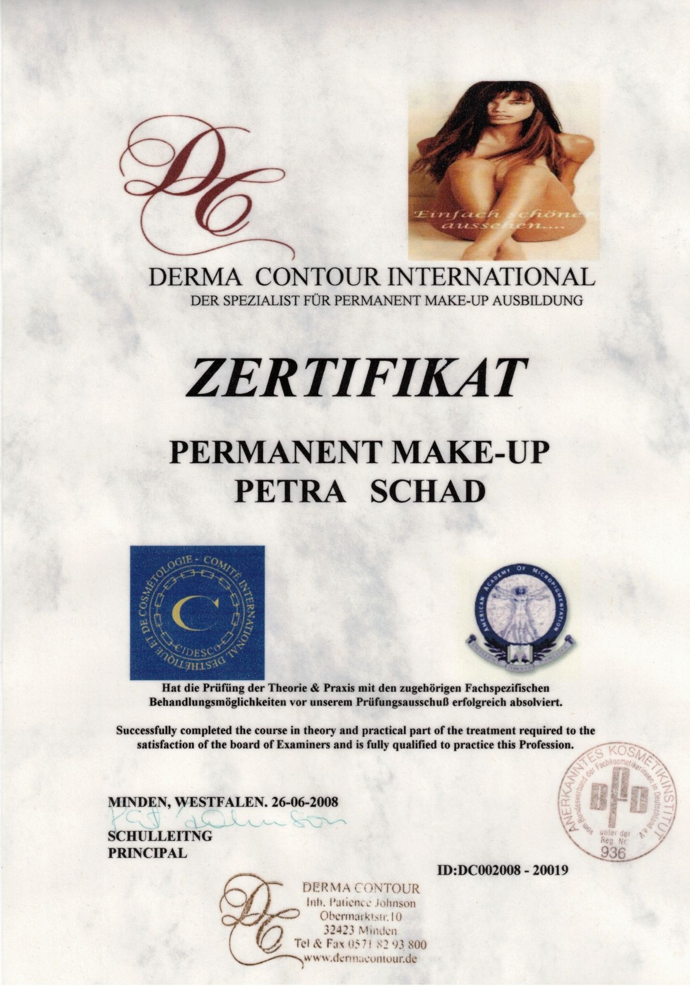 Permanent Make-Up Zertifikat Beauty Point Kornwestheim