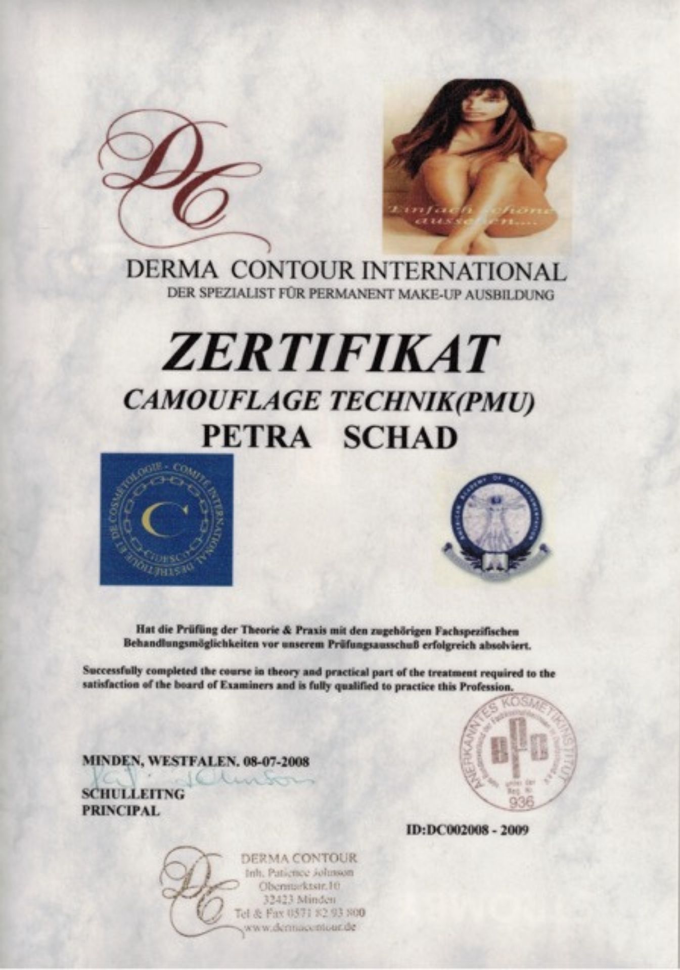 Permanent Make-Up Camouflage Zertifikat Beauty Point Kornwestheim